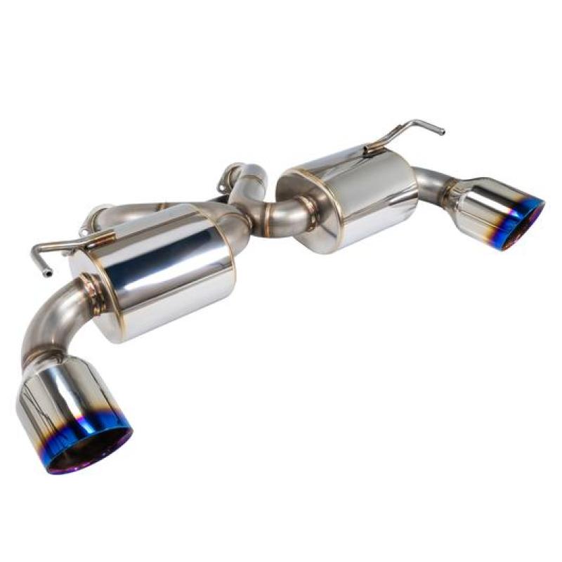 Remark Nissan 370Z (Z34) V2 Axle Back Exhaust w/ Burnt Stainless Steel Double Wall Tip Axle Back Remark
