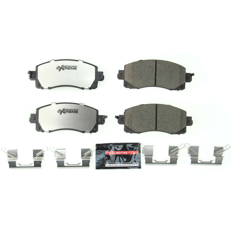 Power Stop 18-19 Subaru Crosstrek Front Z26 Extreme Street Brake Pads w/Hardware Brake Pads - Performance PowerStop