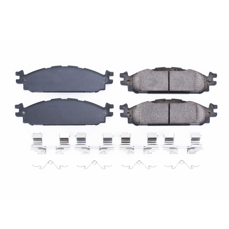 Power Stop 11-19 Ford Explorer Front Z17 Evolution Ceramic Brake Pads w/Hardware Brake Pads - OE PowerStop