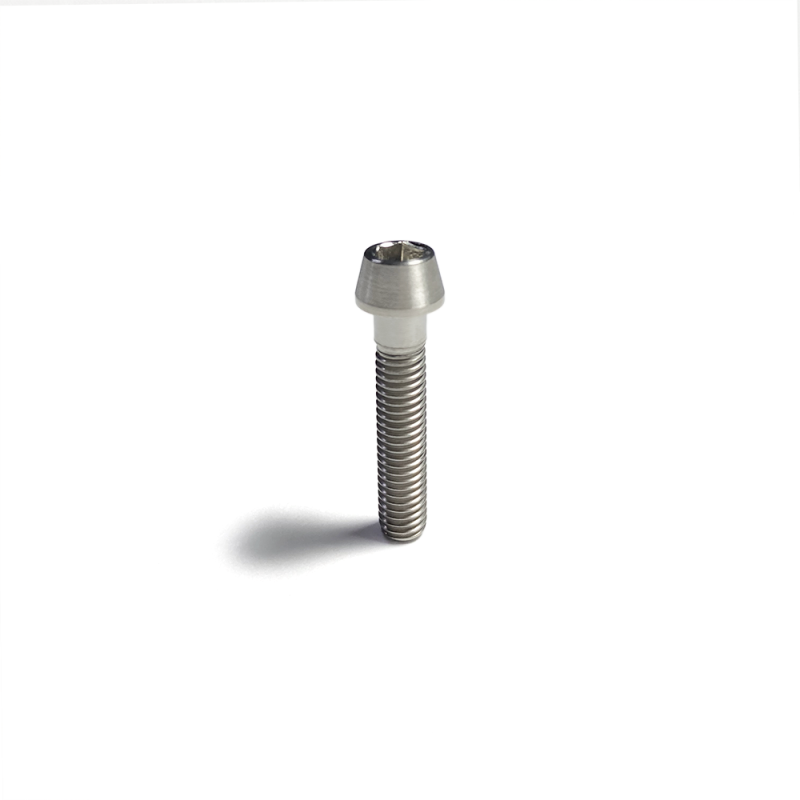 Ticon Industries Titanium Screw Taper Socket Cap M5x25x.8TP 4mm Allen Head Hardware - Singles Ticon
