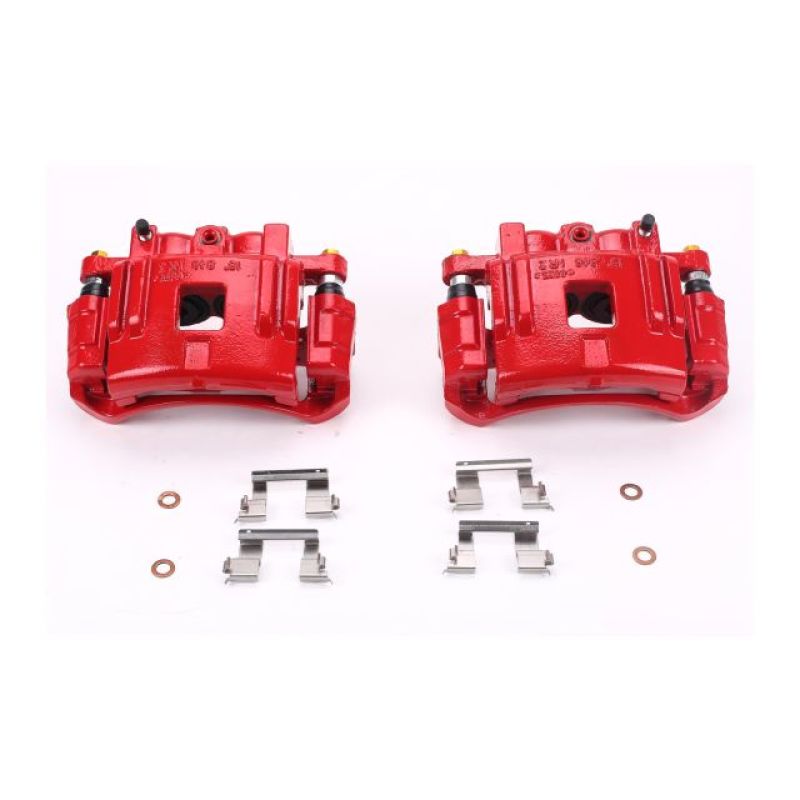 Power Stop 04-08 Chevrolet Colorado Front Red Calipers w/Brackets - Pair Brake Calipers - Perf PowerStop