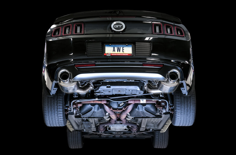AWE Tuning S197 Mustang GT Axle-back Exhaust - Touring Edition (Chrome Silver Tips) Axle Back AWE Tuning