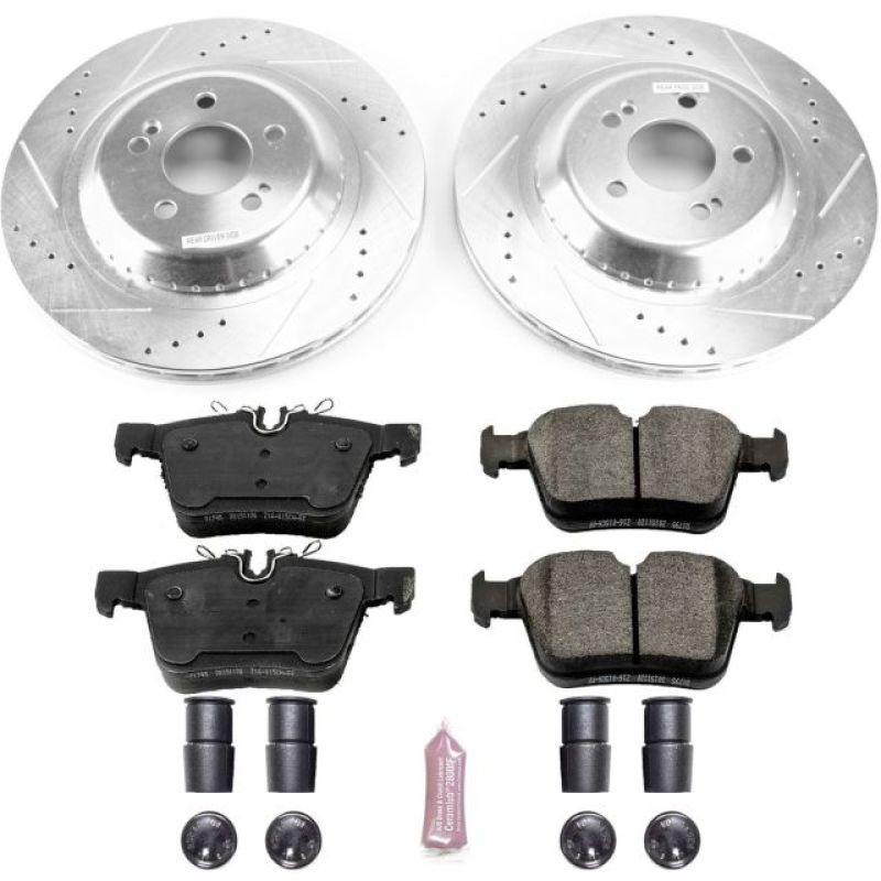 Power Stop 2018 Mercedes-Benz C350e Rear Z23 Evolution Sport Brake Kit Brake Kits - Performance D&S PowerStop