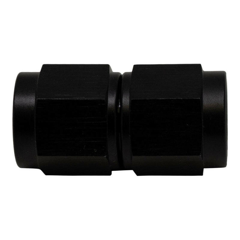 DeatschWerks 6AN Flare Female Swivel to 6AN Flare Female Swivel - Anodized Matte Black Fittings DeatschWerks