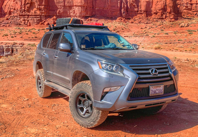 Cali Raised 10-22 Lexus GX 460 Low Profile LED Ditch Light Brackets Kit - Led Pods/No Switch Light Mounts Cali Raised LED