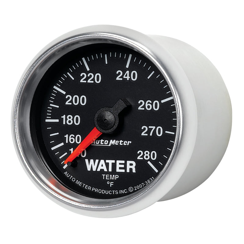 AutoMeter Gauge Water Temp 2-1/16in. 140-280 Deg. F Mechanical Gs Gauges AutoMeter