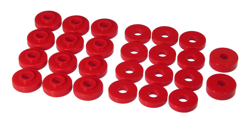 Prothane 67-73 Jeepster Commando Body Mount - Red Bushing Kits Prothane