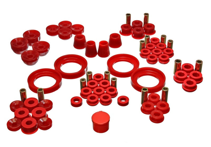 Energy Suspension 92-96 Honda Prelude Red Hyper-Flex Master Bushing Set Bushing Kits Energy Suspension