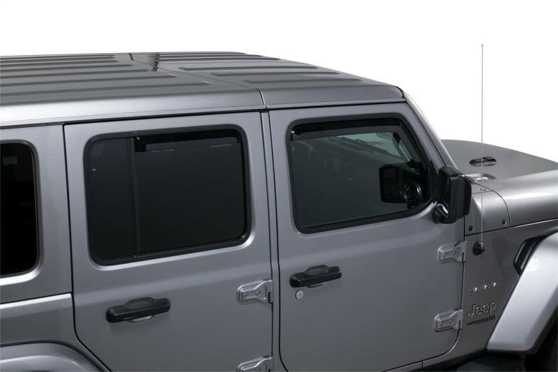 Putco 20-21 Jeep Gladiator JT/JL Element Tinted Window Visors (Set of 4) Wind Deflectors Putco