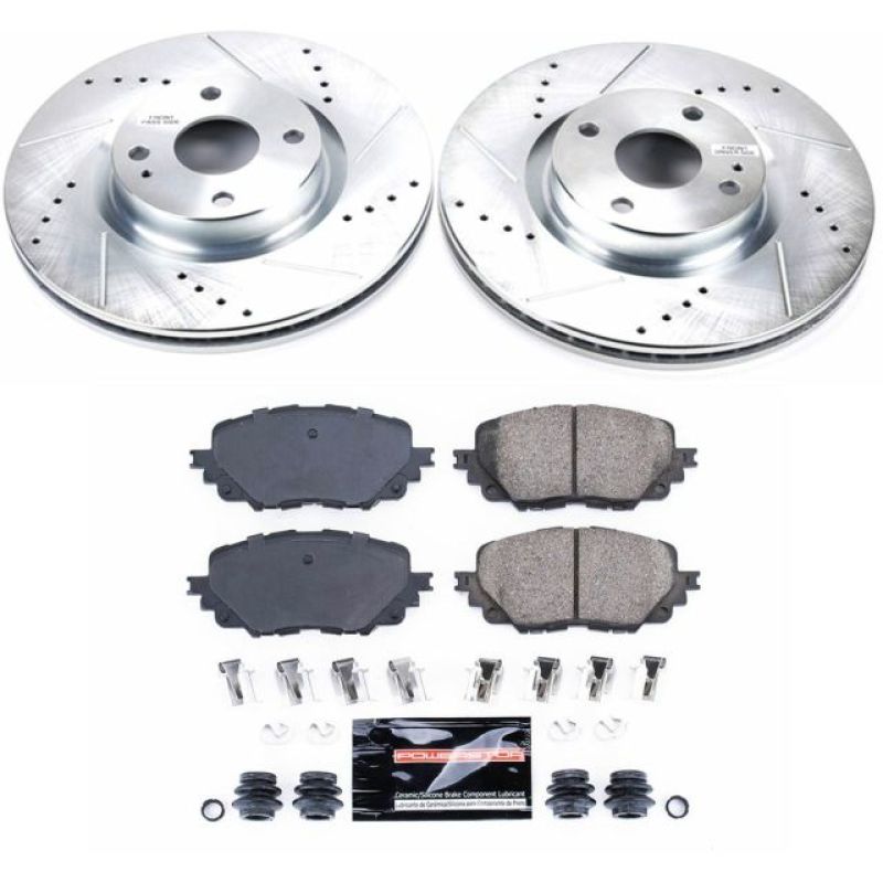Power Stop 17-19 Fiat 124 Spider Front Z23 Evolution Sport Brake Kit Brake Kits - Performance D&S PowerStop