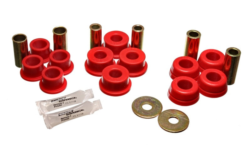 Energy Suspension 92-95 Toyota MR2 Red Rear Control Arm Bushing Set (includes Strut Bushings) Bushing Kits Energy Suspension