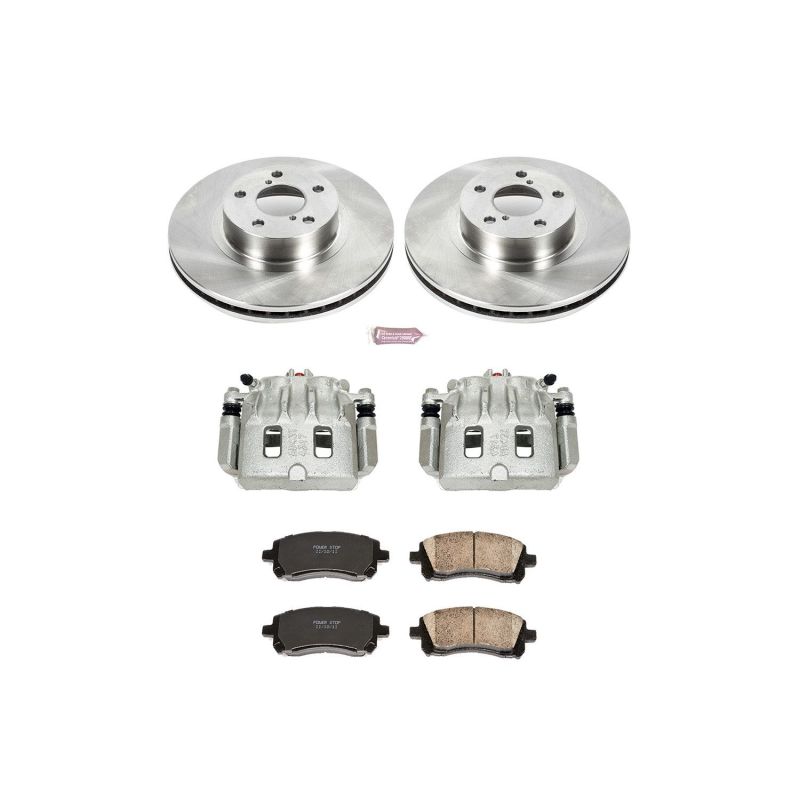 Power Stop 98-02 Subaru Forester Front Autospecialty Brake Kit w/Calipers Brake Kits - OE PowerStop