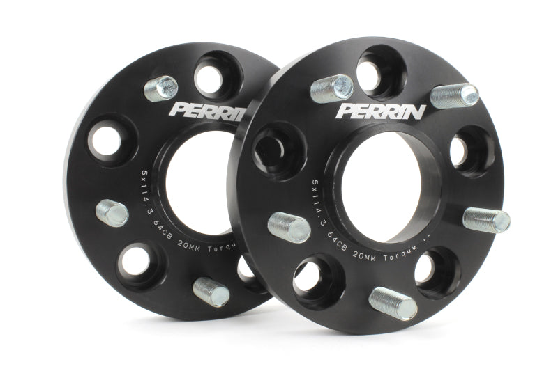 PERRIN 17-21 Honda Civic Si / 22-26 Acura Integra 64.1mm 5x114.3 Wheel Spacers 20mm - Pair Wheel Spacers & Adapters Perrin Performance