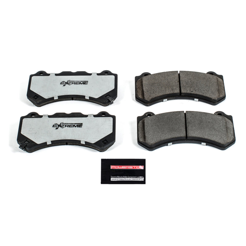 Power Stop 09-18 Nissan GT-R Front Z26 Extreme Street Brake Pads w/Hardware Brake Pads - Performance PowerStop