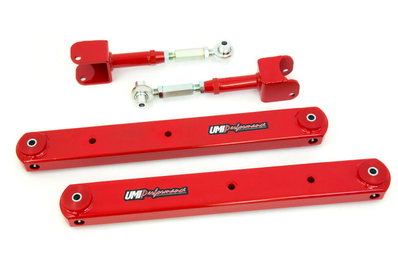 UMI Performance 64-67 GM A-Body Rear Control Arm Kit Fully Boxed Lowers Adjustable Uppers Control Arms UMI Performance