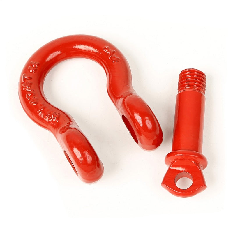 Rugged Ridge Red 3/4in D-Shackles Shackle Kits Rugged Ridge