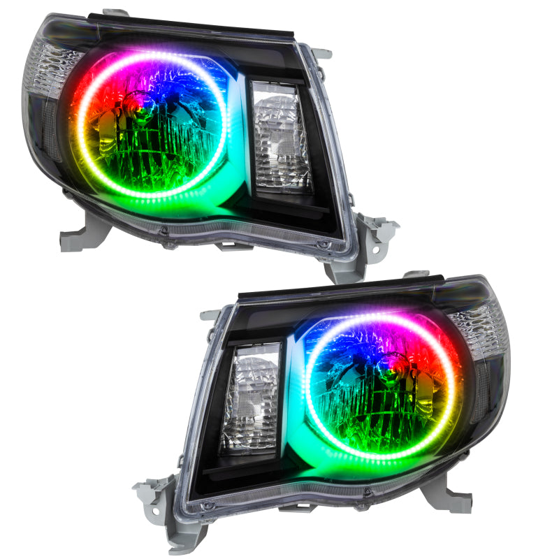 Oracle 05-11 Toyota Tacoma SMD HL - Black - ColorSHIFT w/ Simple Controller Headlights ORACLE Lighting