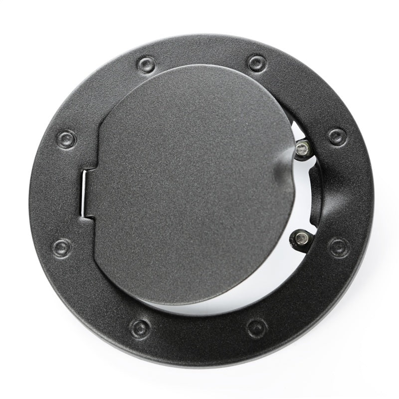 Rugged Ridge 07-18 Jeep Wrangler JK Textured Black Non-Locking Gas Cap Door Fuel Caps Rugged Ridge