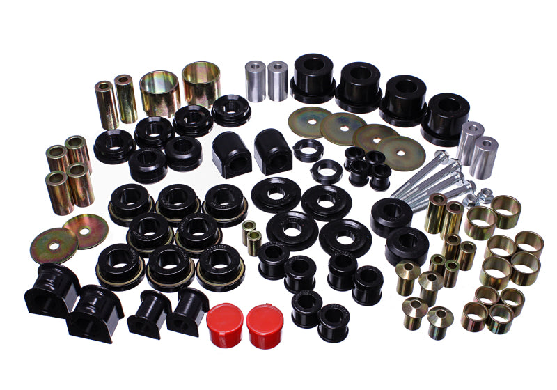 Energy Suspension 15-16 Ford Mustang Black Hyper-Flex Master Bushing Set Bushings - Full Vehicle Kits Energy Suspension