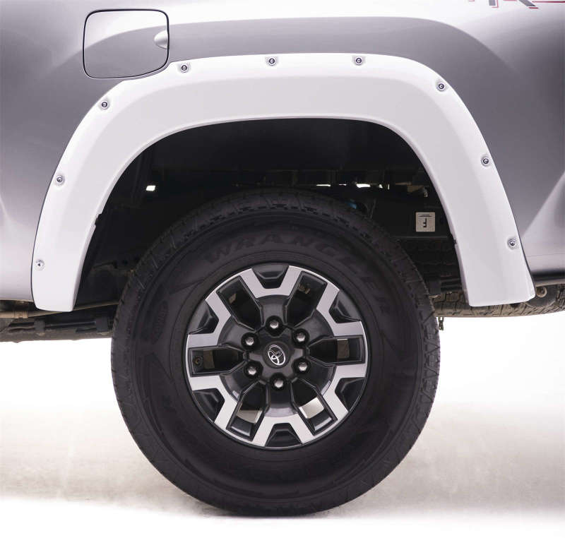 EGR 16+ Toyota Tacoma w/Mudflap Bolt-On Look Color Match Fender Flares - Set - Super White Fender Flares EGR