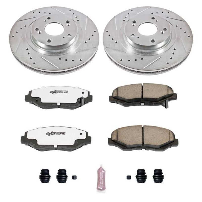 Power Stop 13-15 Acura ILX Front Z26 Street Warrior Brake Kit Brake Kits - Performance D&S PowerStop