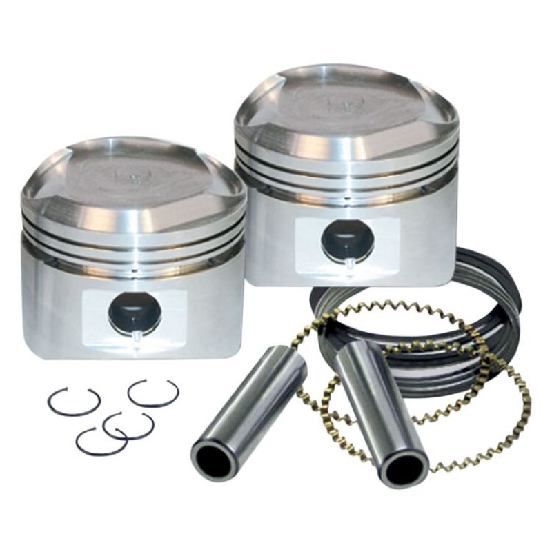 S&S Cycle 36-84 BT 3-7/16in Piston Set - .030in Piston Sets - Powersports S&S Cycle