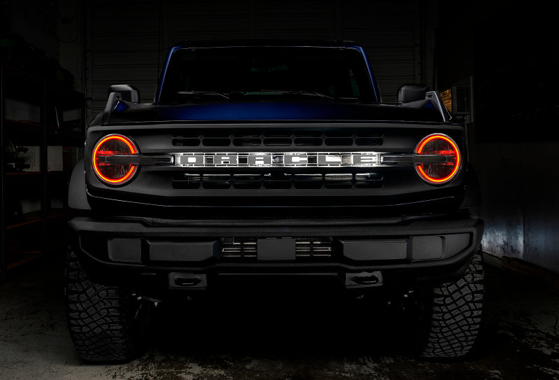 Oracle 2021 Ford Bronco DRL Upgrade w/ Halo Kit - ColorSHIFT w/ BC1 Controller Headlights ORACLE Lighting
