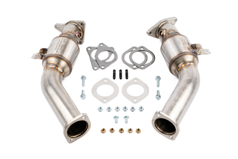 AMS Performance VR30DDTT Street Lower Downpipes w/GESI Catalytic Converter Downpipes AMS
