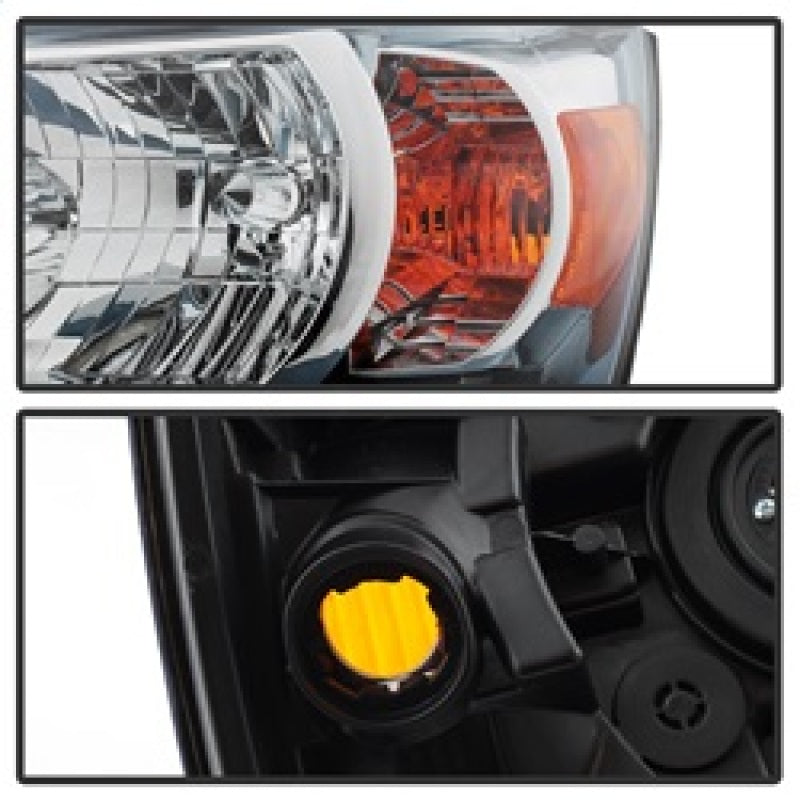 xTune Toyota Highlander 04-06 (Non Hybrid Models) OEM Style Headlights Chrome HD-JH-THIGH04-AM-C Headlights SPYDER