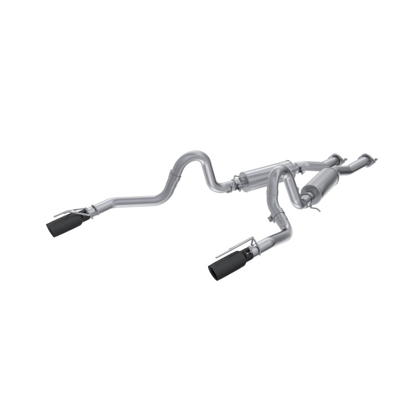 MBRP 99-04 Ford Mustang GT 4.6L 2.5in. Dual Split Rear AL Cat Back w/ 3.5in. Dual Wall Blk. Tips Catback MBRP