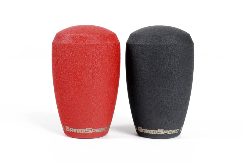 GrimmSpeed Shift Knob Stainless Steel - Subaru 5 Speed and 6 Speed Manual Transmission - Red Shift Knobs GrimmSpeed
