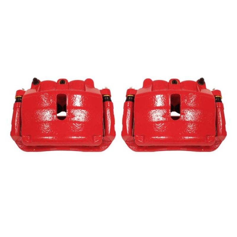 Power Stop 2009 Ford F-150 Front Red Calipers w/Brackets - Pair Brake Calipers - Perf PowerStop