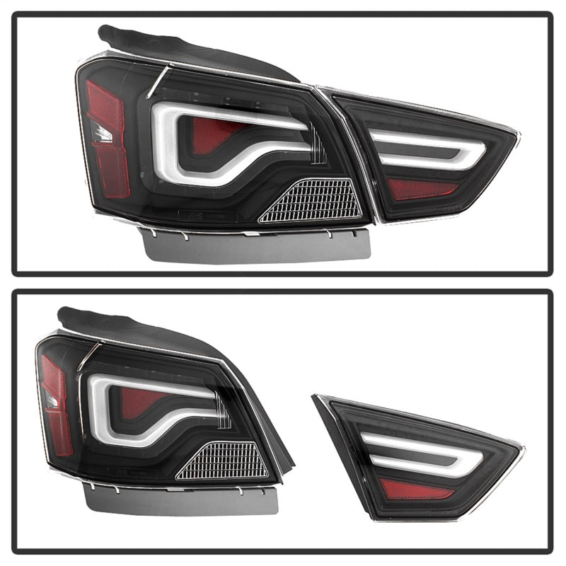 xTune 14-18 Chevy Impala (Excl 14-16 Limited) LED Tail Lights - Black (ALT-JH-CIM14-LBLED-BK) Tail Lights SPYDER