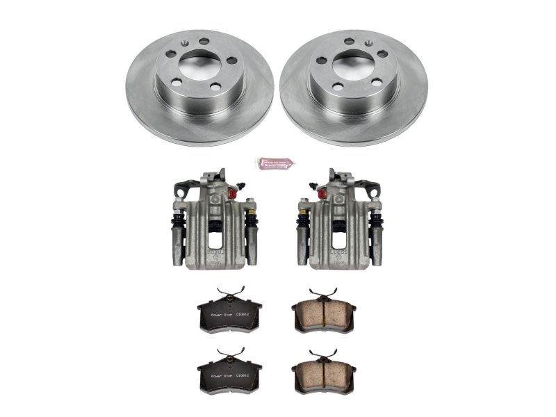 Power Stop 00-10 Volkswagen Beetle Rear Autospecialty Brake Kit w/Calipers Brake Kits - OE PowerStop