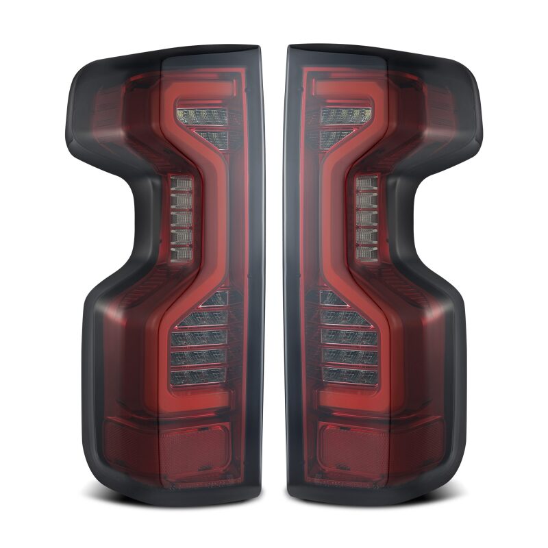 AlphaRex 19-23 Chevrolet Silverado 1500/2500HD/3500HD PRO-Series LED Tail Lights Red Smoke Tail Lights AlphaRex