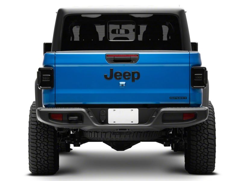 Raxiom 20-23 Jeep Gladiator JT w/ Factory Halogen LED Tail Lights- Blk Housing (Smoked Lens) Tail Lights Raxiom