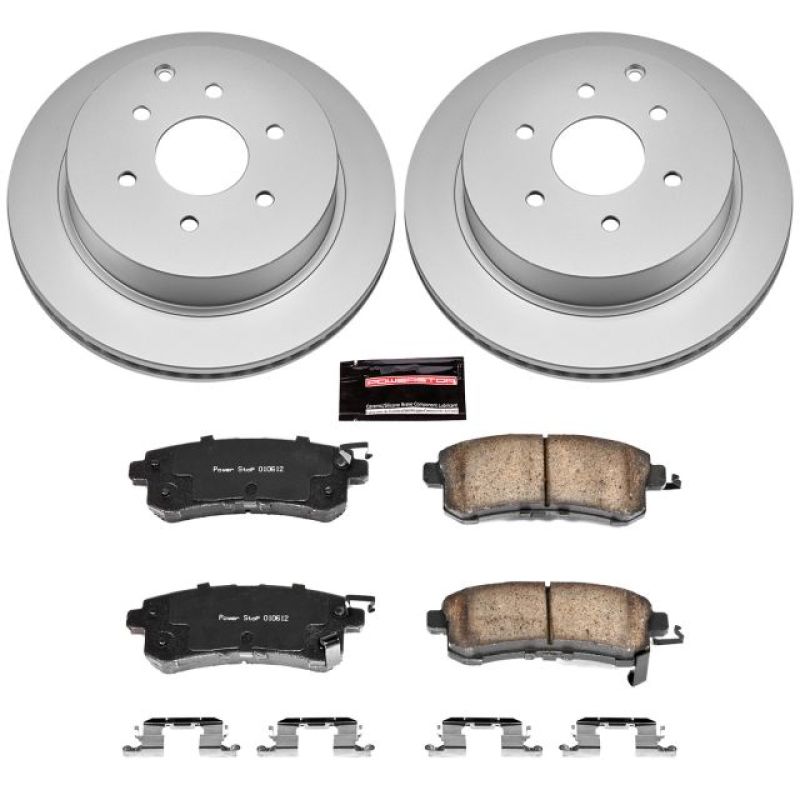 Power Stop 11-13 Infiniti QX56 Rear Z17 Evolution Geomet Coated Brake Kit Brake Kits - Performance Blank PowerStop