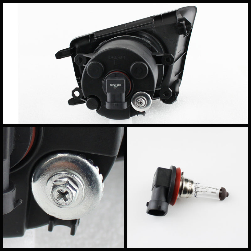 Spyder Toyota Tacoma 2012-2015 OEM Fog Lights W/Switch Clear FL-CL-TTA2012-C Fog Lights SPYDER