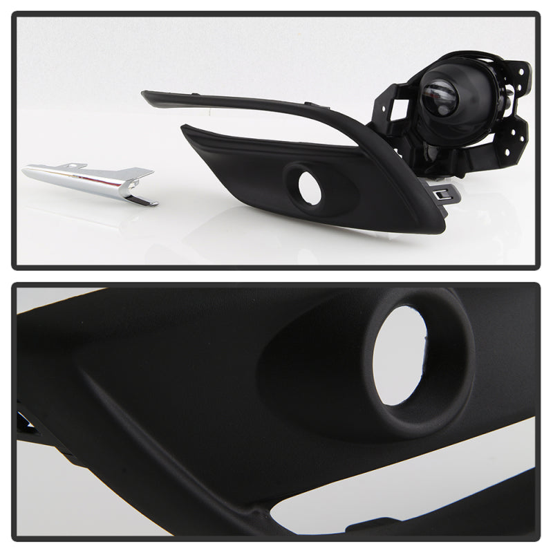 Spyder 17-18 Mazda 3 OEM Style Full LED Fog Light w/Switch - Clear (FL-MM32017-LED-C) Fog Lights SPYDER