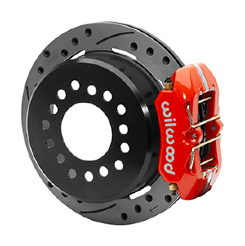 Wilwood Dynapro Low-Profile 11.00in P-Brake Kit Dust Seal 2.36in Offset - Drilled Red Big Brake Kits Wilwood