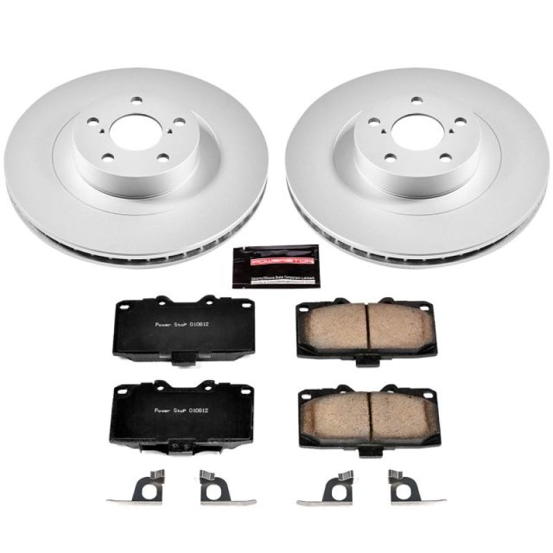 Power Stop 06-07 Subaru Impreza Front Z17 Evolution Geomet Coated Brake Kit Brake Kits - Performance Blank PowerStop