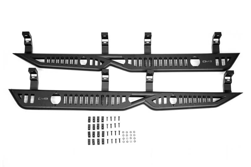 DV8 Offroad 23-24 Chevy Colorado OE Plus Side Steps - Black Steel Side Steps DV8 Offroad