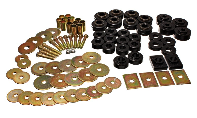 Energy 64-67 Buick Century/Regal/Grand National/Skylark/Special Black Body Mount Set Bushing Kits Energy Suspension