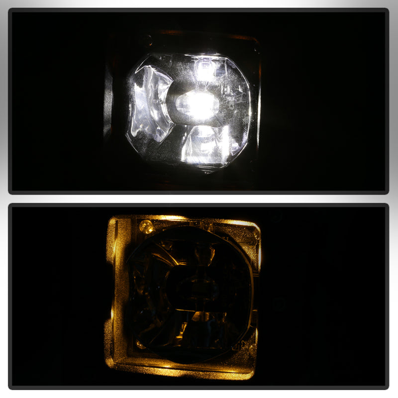 Spyder Dodge Ram 2013-2018 1500 Only Full LED Fog Lights W/Bracket and Universal Switch- Clear Fog Lights SPYDER