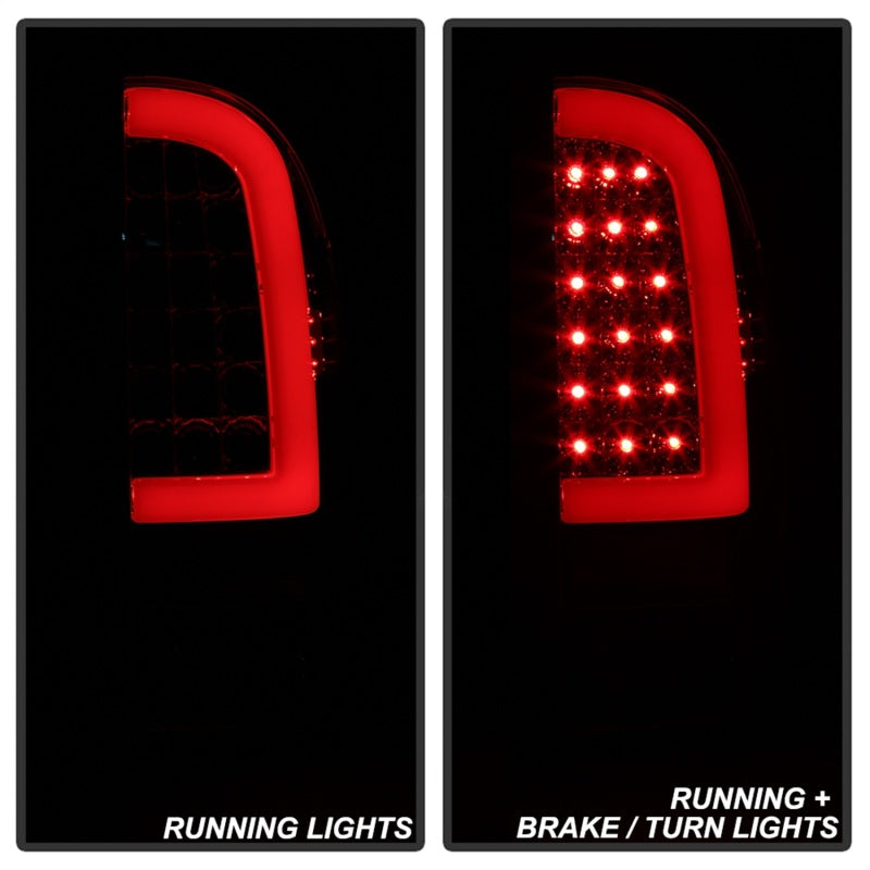 xTune 05-15 Toyota Tacoma (Excl Models w/LED) Light Bar LED Tail Lights -Chrm (ALT-ON-TT05-LBLED-C) Tail Lights SPYDER