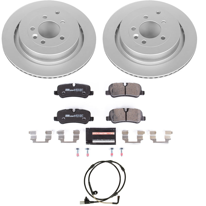 Power Stop 10-16 Land Rover LR4 Rear Euro-Stop Brake Kit Brake Kits - OE PowerStop