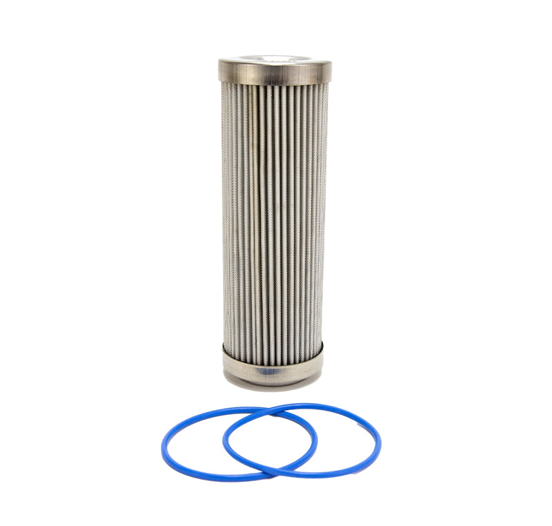 Fuelab 6 Micron Stainless Steel Replacement Element - 6in w/2 O-Rings & Instructions Fuel Filters Fuelab