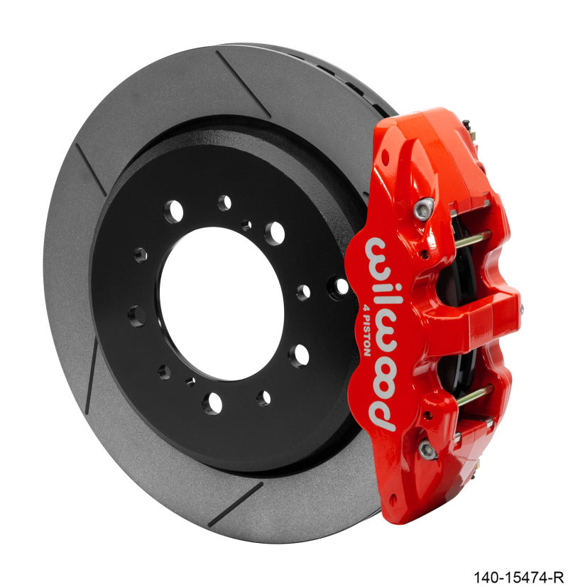 Wilwood AERO4 Rear Truck Kit 14.50in Red 2008-2015 Toyota Land Cruiser (J200) w/ Lines Big Brake Kits Wilwood