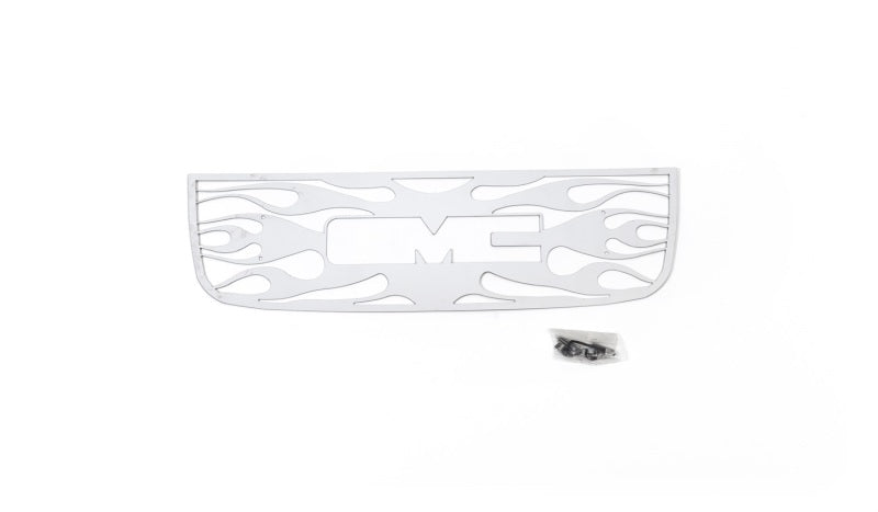 Putco 02-08 GMC Envoy w/ Logo CutOut Flaming Inferno Stainless Steel Grille Grilles Putco