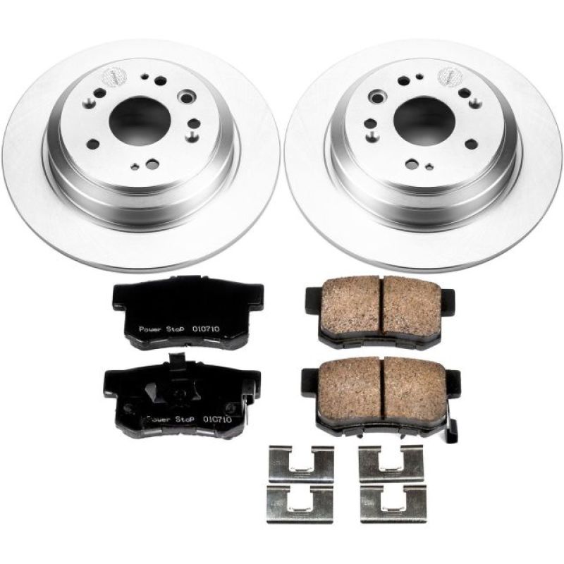 Power Stop 10-11 Honda Accord Crosstour Rear Z17 Evolution Geomet Coated Brake Kit Brake Kits - Performance Blank PowerStop